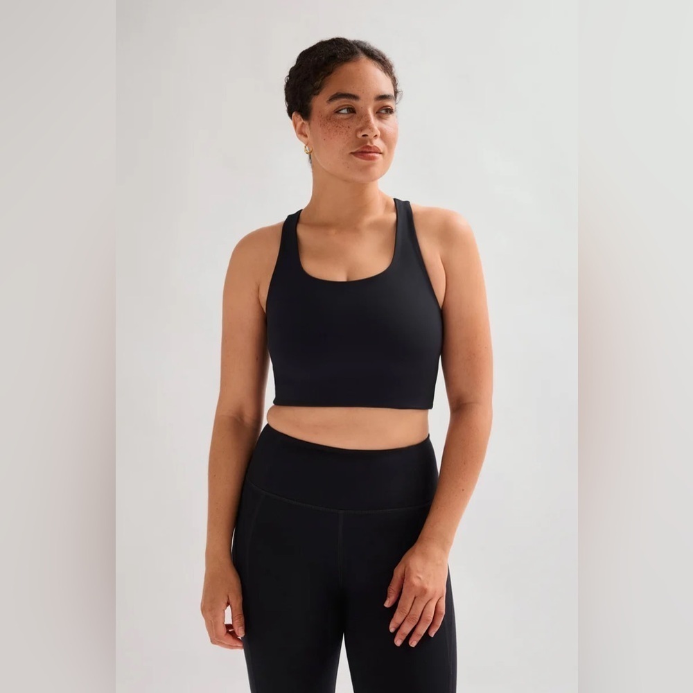 Girlfriend collective Black Paloma Racerback Bra